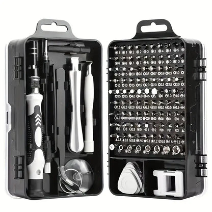 🔧 Promo Exceptionnelle 🔥 Kit Tournevis 115 en 1 + 4 Valves Lumineuses Offertes !
