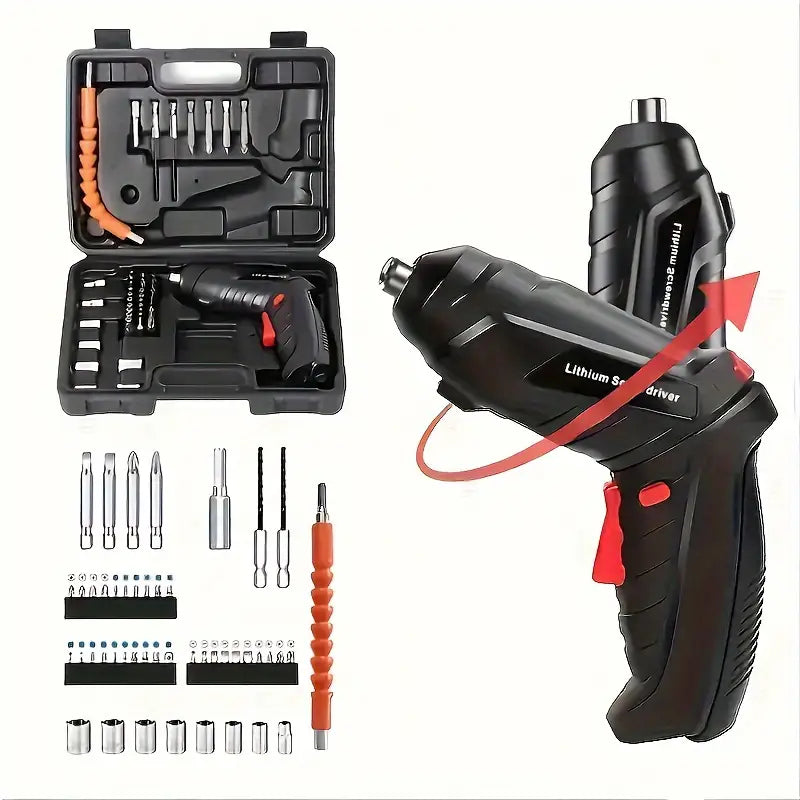 Tournevis Électrique Sans Fil 47 en 1 – L’outil indispensable pour tous vos bricolages à la maison !