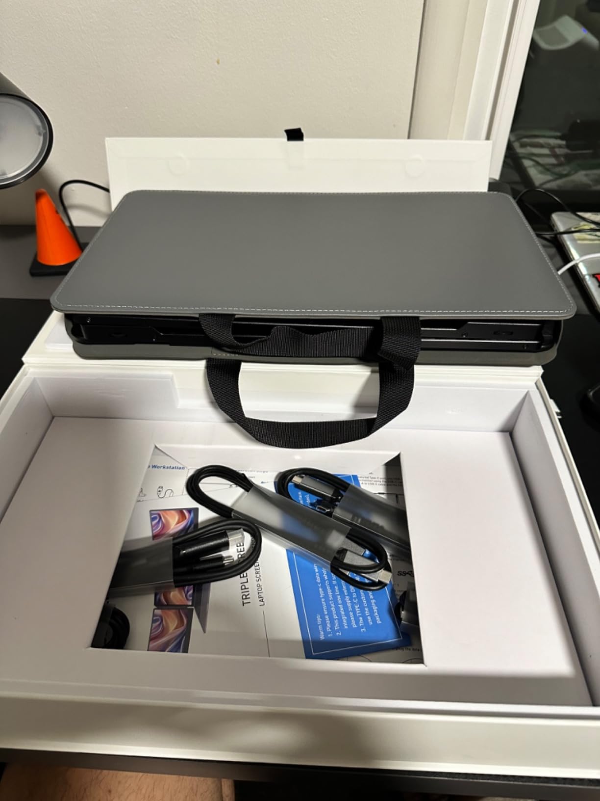 🔥 Kwumsy S2 – Triple Rallonge d’Écran pour Ordinateur Portable | 14" FHD IPS x2